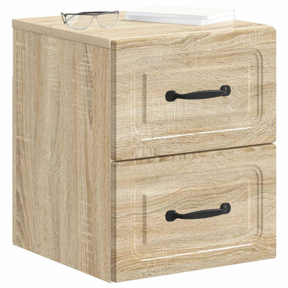 Nástěnný Noční Stolek 2 Pcs Dub Sonoma 34,5 X 33 X 40 Cm