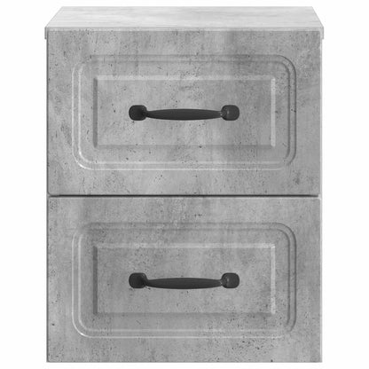Nástěnný Noční Stolek 2 Pcs Betonově Šedá 34,5 X 33 X 40 Cm