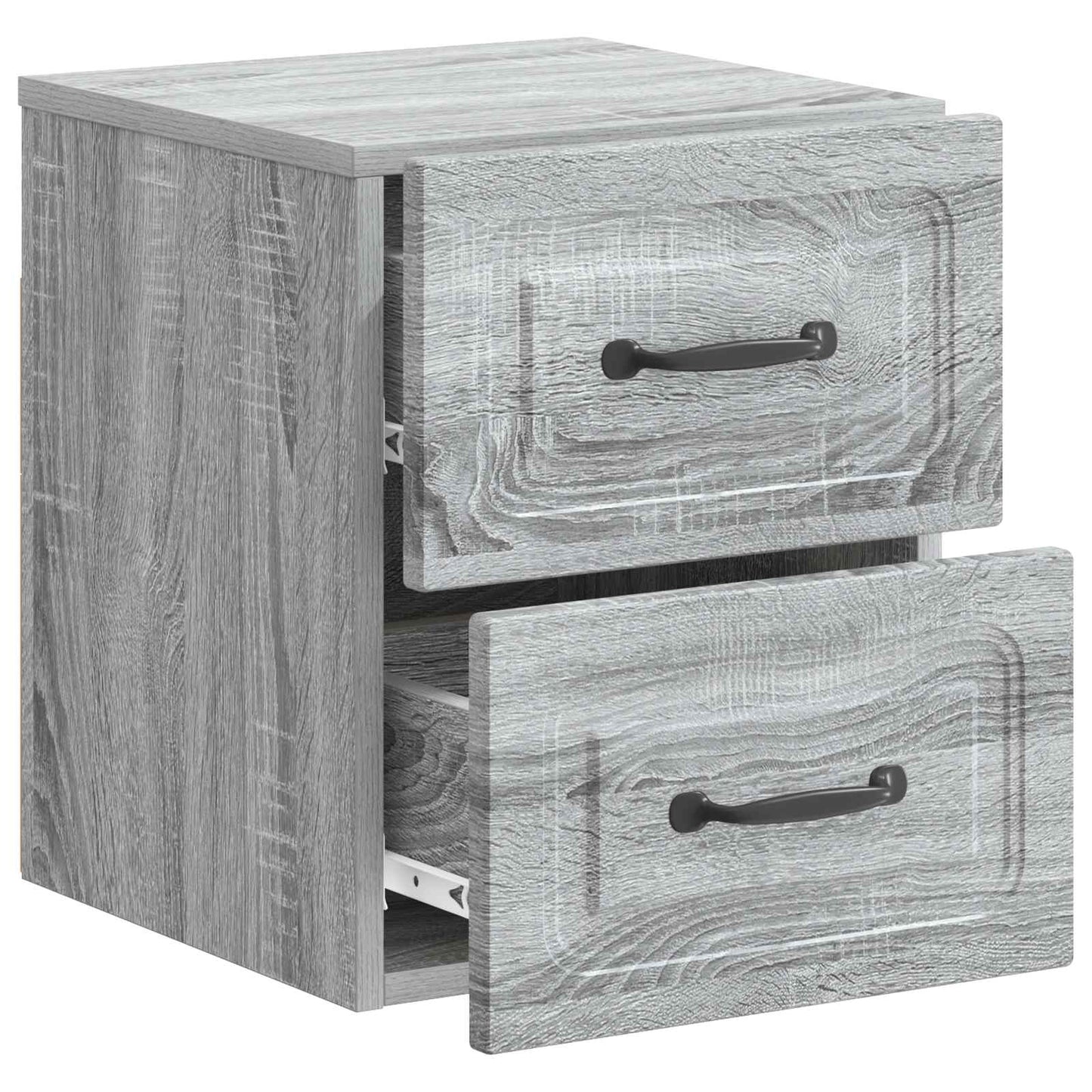 Nástěnný Noční Stolek 2 Pcs Šedá Sonoma 34,5 X 33 X 40 Cm