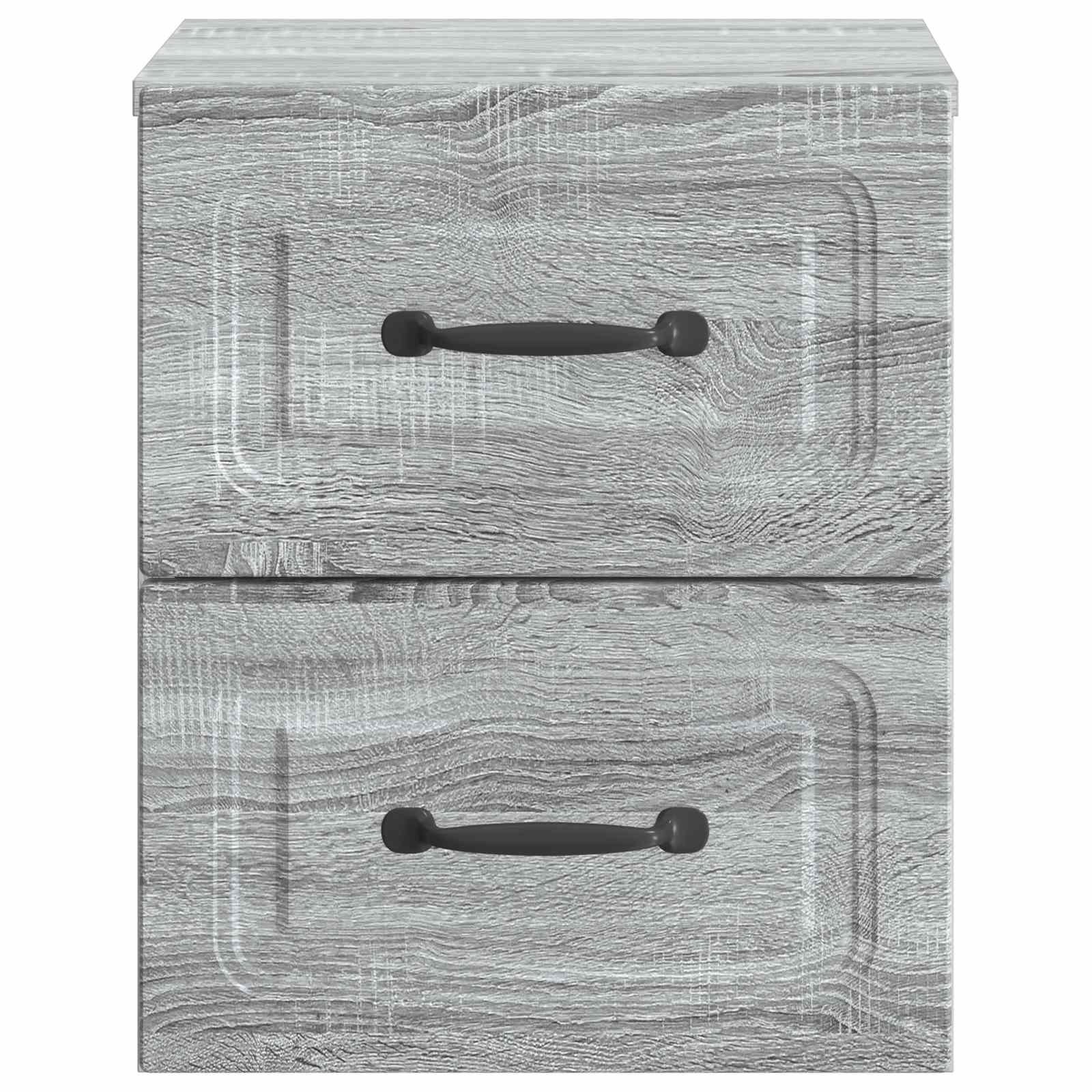 Nástěnný Noční Stolek 2 Pcs Šedá Sonoma 34,5 X 33 X 40 Cm