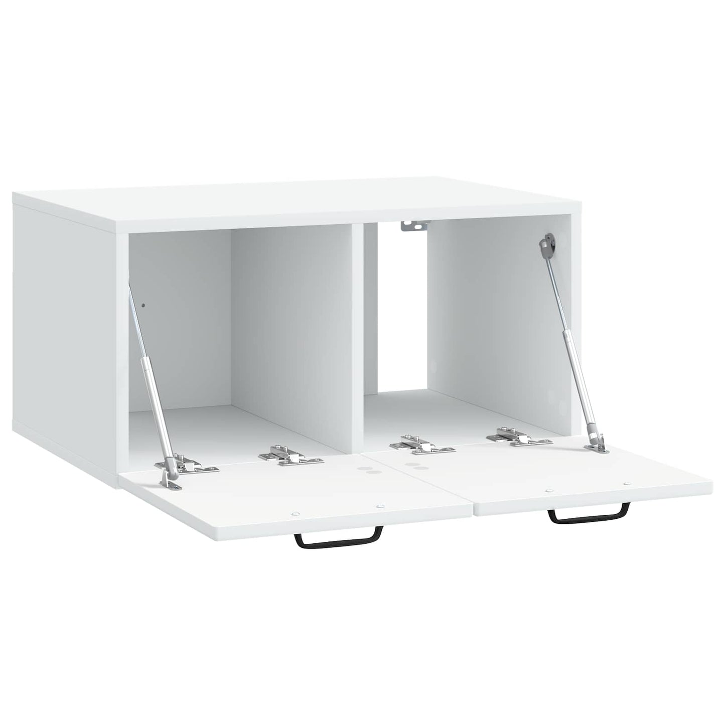 Nástěnná Tv Skříň Bílá 59,5 X 41 X 30 Cm Kompozitní Dřevo
