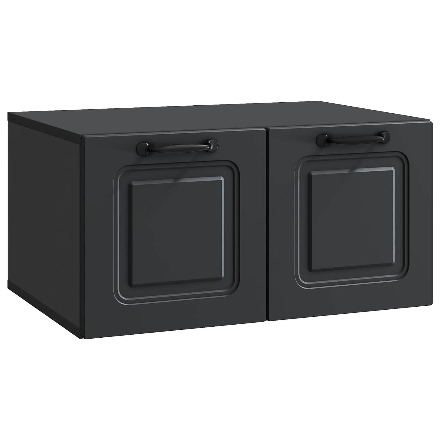 Nástěnná Tv Skříň Černá 59,5 X 41 X 30 Cm Kompozitní Dřevo