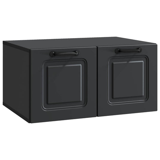 Nástěnná Tv Skříň Černá 59,5 X 41 X 30 Cm Kompozitní Dřevo