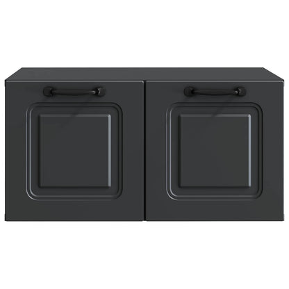 Nástěnná Tv Skříň Černá 59,5 X 41 X 30 Cm Kompozitní Dřevo
