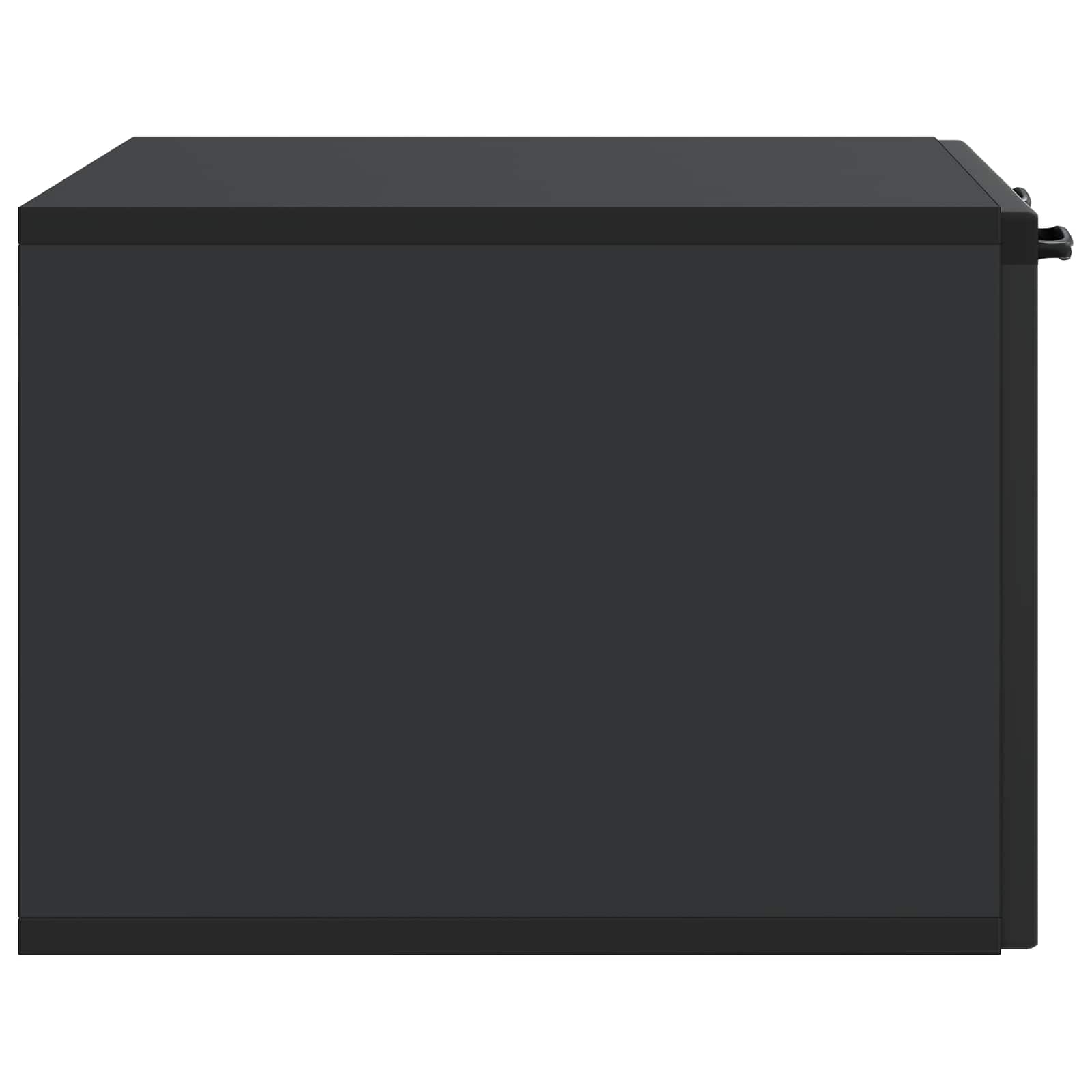Nástěnná Tv Skříň Černá 59,5 X 41 X 30 Cm Kompozitní Dřevo