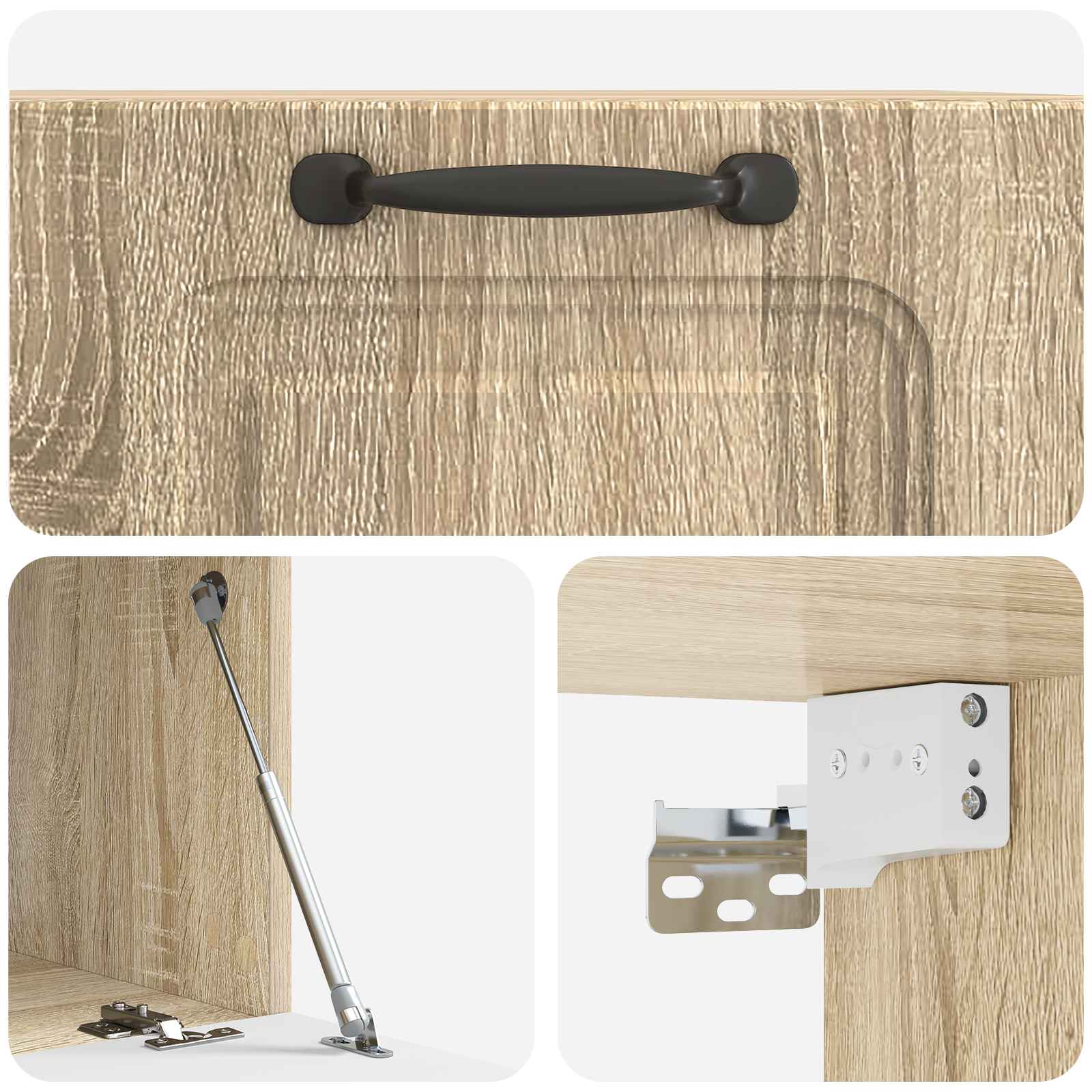 Nástěnná Tv Skříň Dub Sonoma 59,5 X 41 X 30 Cm Kompozitní Dřevo