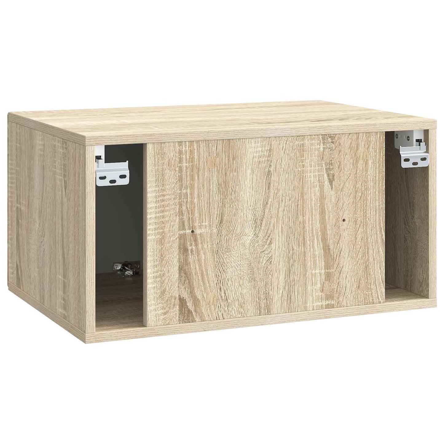 Nástěnná Tv Skříň Dub Sonoma 59,5 X 41 X 30 Cm Kompozitní Dřevo
