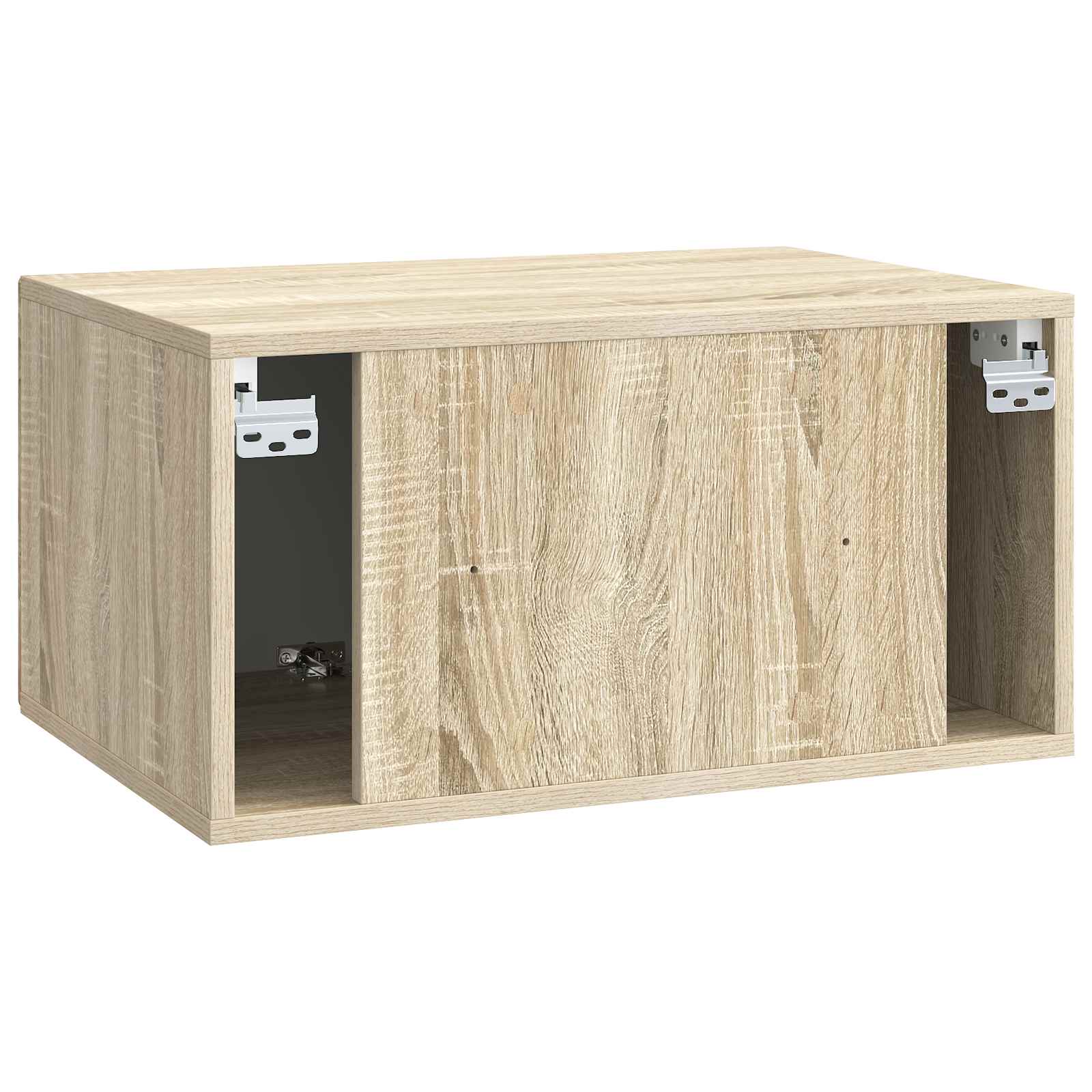 Nástěnná Tv Skříň Dub Sonoma 59,5 X 41 X 30 Cm Kompozitní Dřevo