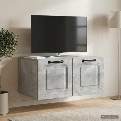 Nástěnná Tv Skříň Nástěnný Betonově Šedá 59,5 X 41 X 30 Cm