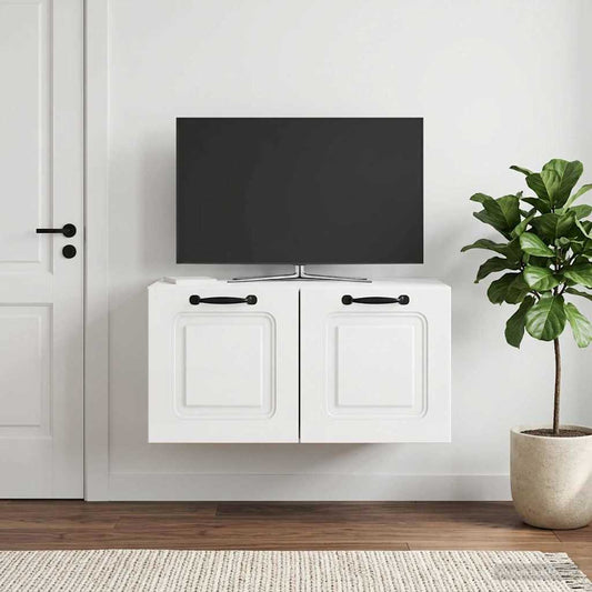 Nástěnná Tv Skříň Bílá S Vysokým Leskem 59,5 X 41 X 30 Cm