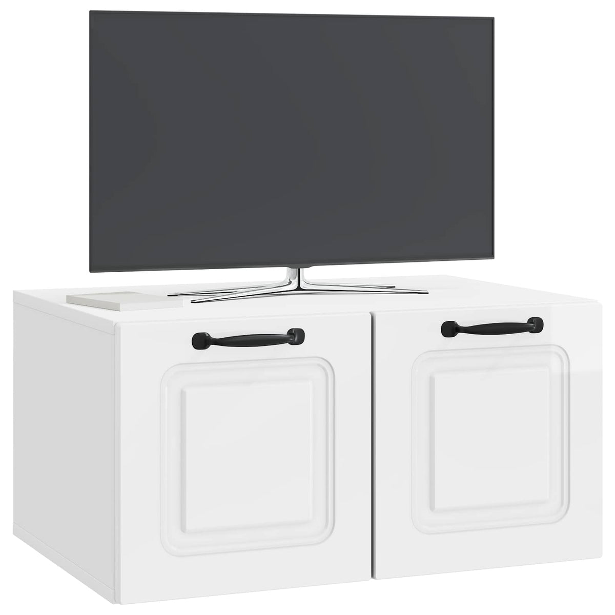 Nástěnná Tv Skříň Bílá S Vysokým Leskem 59,5 X 41 X 30 Cm