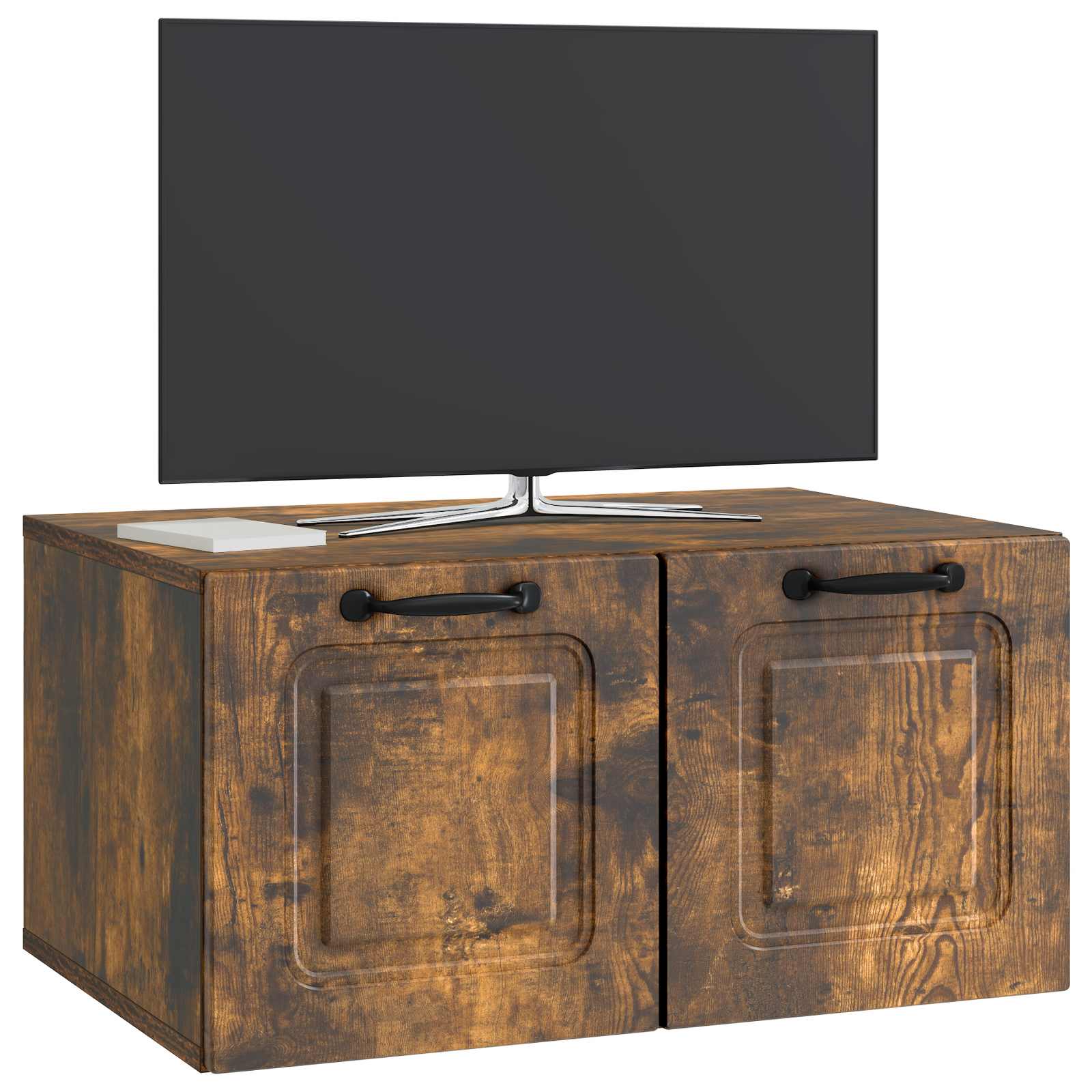 Nástěnná Tv Skříň Nástěnný Kouřový Dub 59,5 X 41 X 30 Cm
