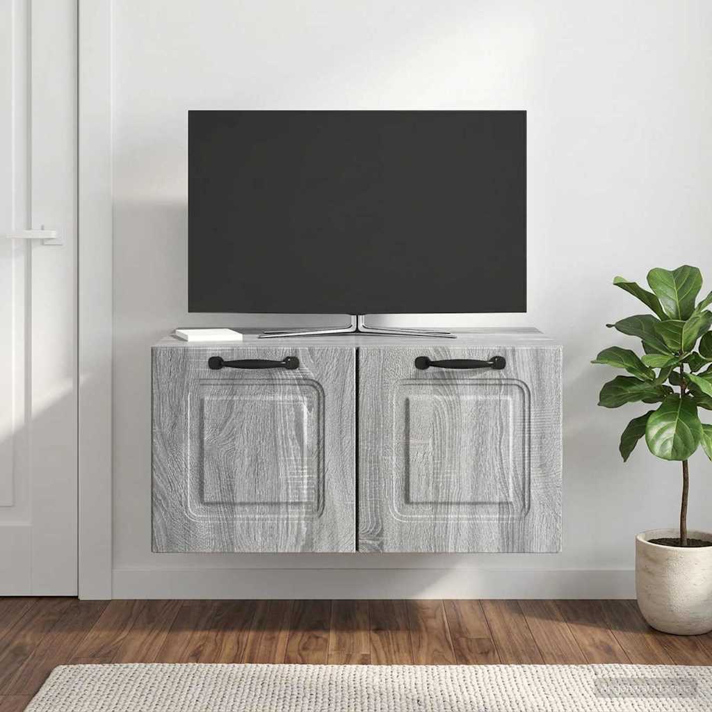 Nástěnná Tv Skříň Nástěnný Šedá Sonoma 59,5 X 41 X 30 Cm