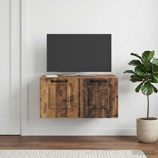 Nástěnná Tv Skříň Nástěnný Staré Dřevo 59,5 X 41 X 30 Cm