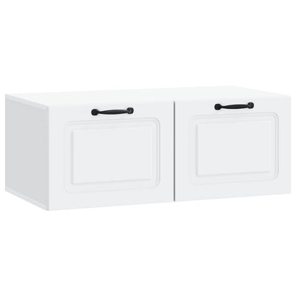Nástěnná Tv Skříň Bílá 78,5 X 41 X 30 Cm Kompozitní Dřevo