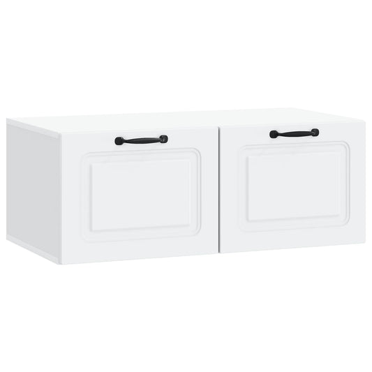 Nástěnná Tv Skříň Bílá 78,5 X 41 X 30 Cm Kompozitní Dřevo
