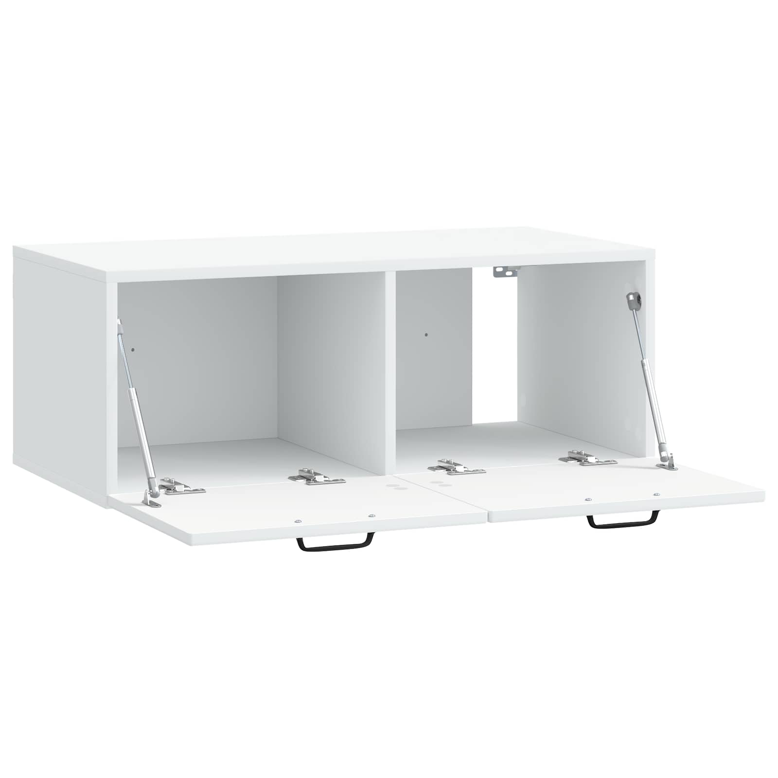 Nástěnná Tv Skříň Bílá 78,5 X 41 X 30 Cm Kompozitní Dřevo