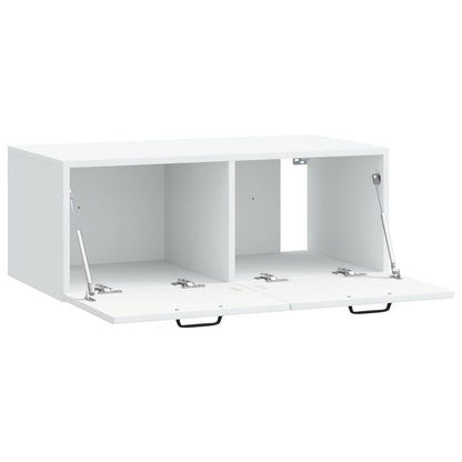 Nástěnná Tv Skříň Bílá 78,5 X 41 X 30 Cm Kompozitní Dřevo