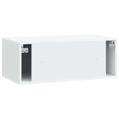 Nástěnná Tv Skříň Bílá 78,5 X 41 X 30 Cm Kompozitní Dřevo