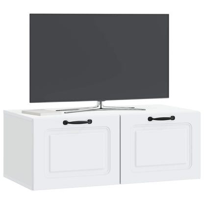 Nástěnná Tv Skříň Bílá 78,5 X 41 X 30 Cm Kompozitní Dřevo