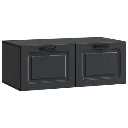 Nástěnná Tv Skříň Černá 78,5 X 41 X 30 Cm Kompozitní Dřevo