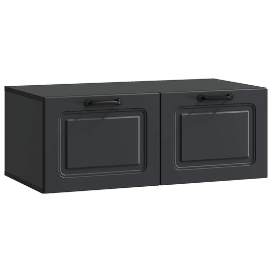Nástěnná Tv Skříň Černá 78,5 X 41 X 30 Cm Kompozitní Dřevo