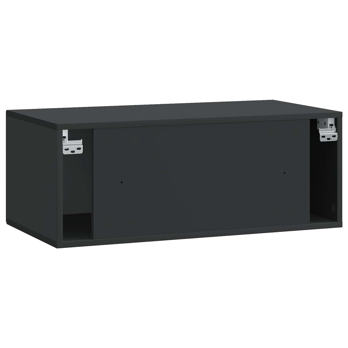 Nástěnná Tv Skříň Černá 78,5 X 41 X 30 Cm Kompozitní Dřevo
