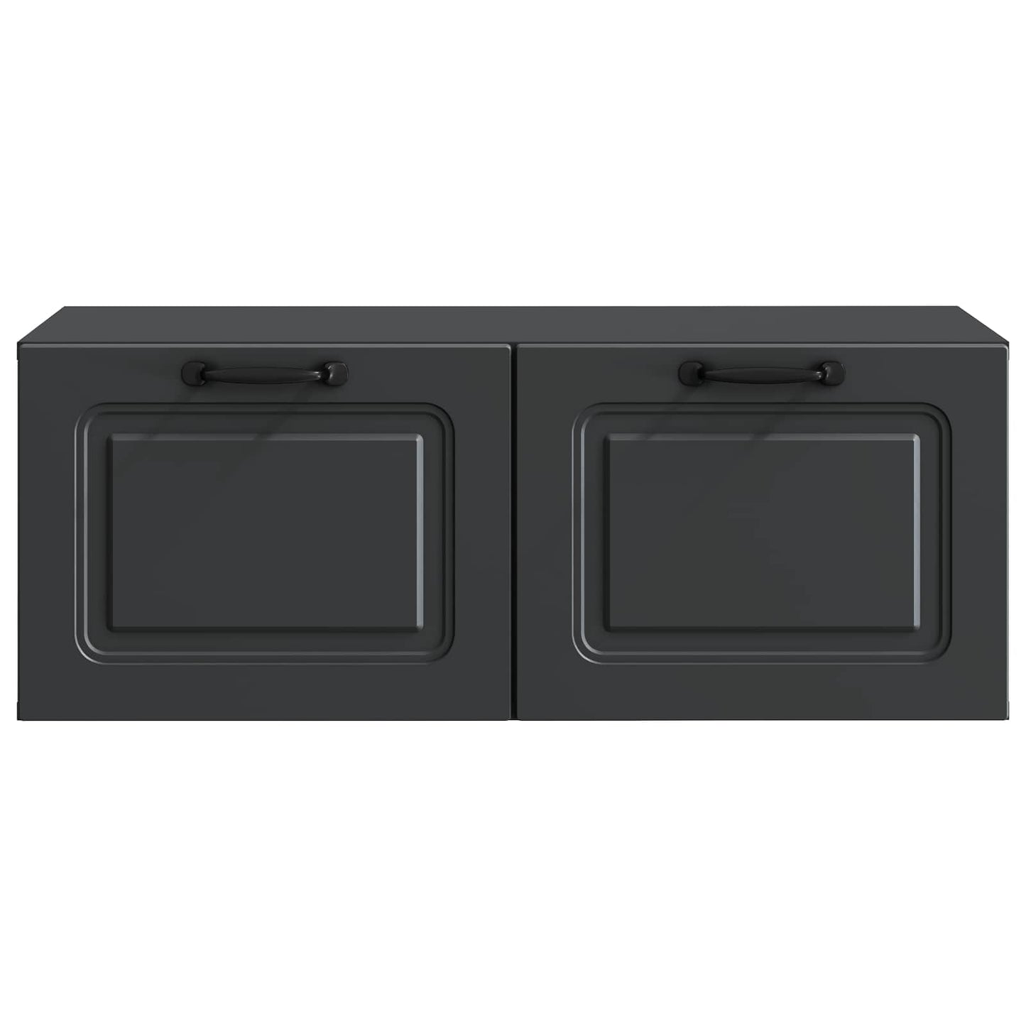 Nástěnná Tv Skříň Černá 78,5 X 41 X 30 Cm Kompozitní Dřevo