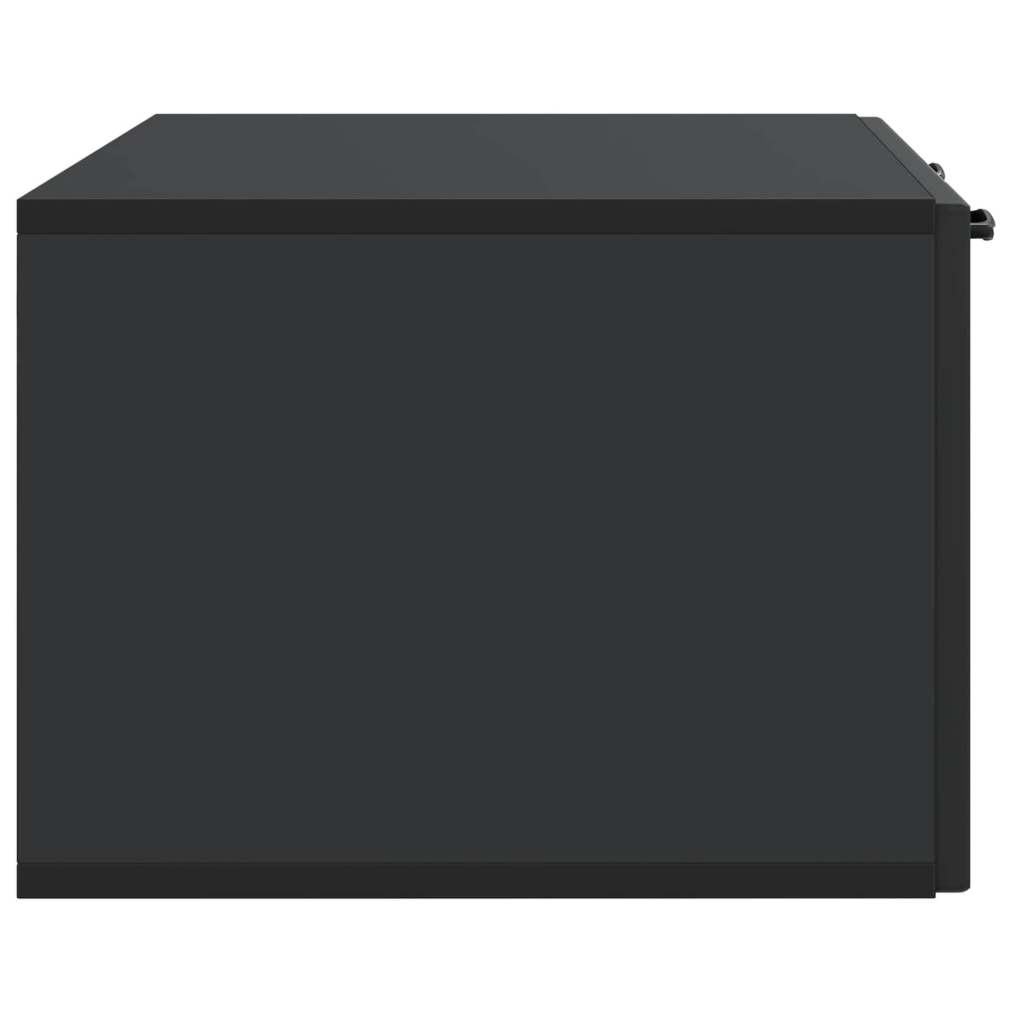 Nástěnná Tv Skříň Černá 78,5 X 41 X 30 Cm Kompozitní Dřevo