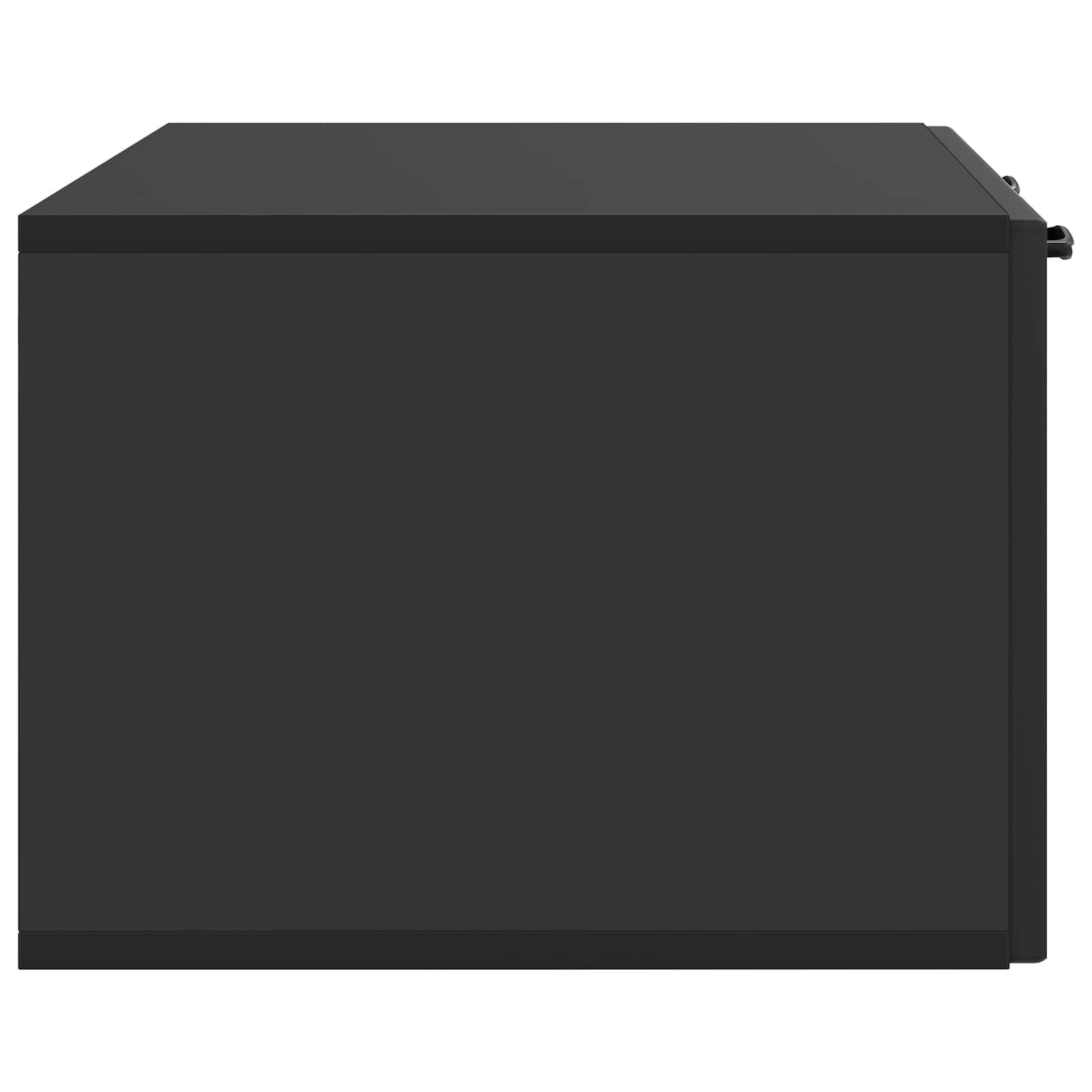 Nástěnná Tv Skříň Černá 78,5 X 41 X 30 Cm Kompozitní Dřevo