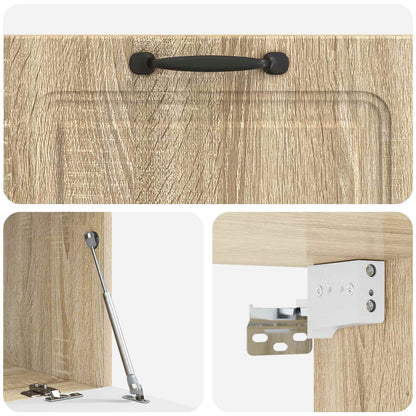 Nástěnná Tv Skříň Dub Sonoma 78,5 X 41 X 30 Cm Kompozitní Dřevo