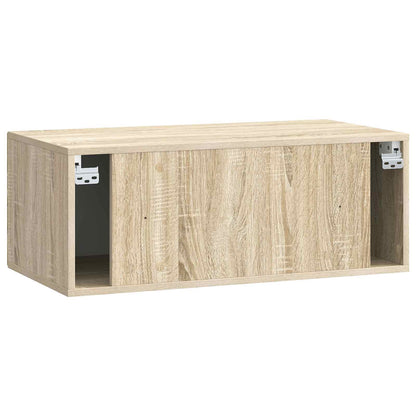Nástěnná Tv Skříň Dub Sonoma 78,5 X 41 X 30 Cm Kompozitní Dřevo