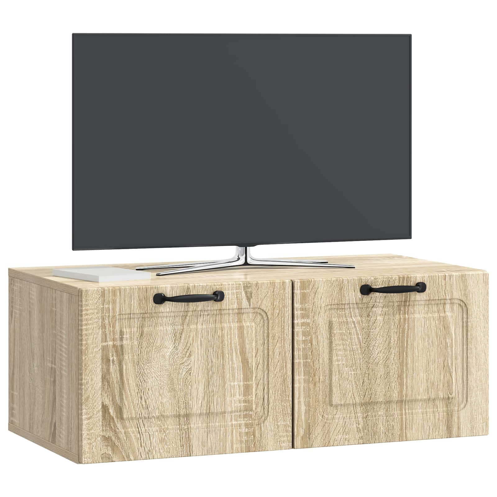 Nástěnná Tv Skříň Dub Sonoma 78,5 X 41 X 30 Cm Kompozitní Dřevo