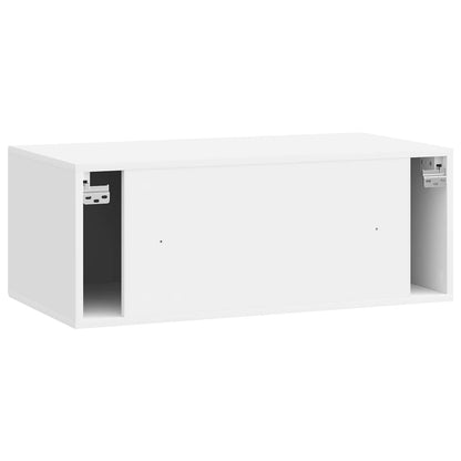 Nástěnná Tv Skříň Bílá S Vysokým Leskem 78,5 X 41 X 30 Cm