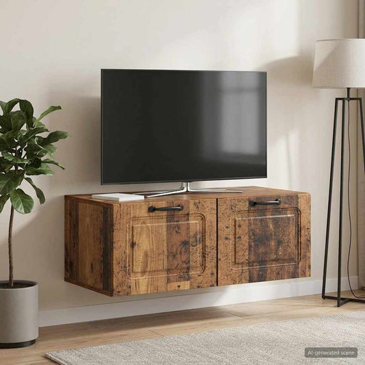 Nástěnná Tv Skříň Nástěnný Staré Dřevo 78,5 X 41 X 30 Cm