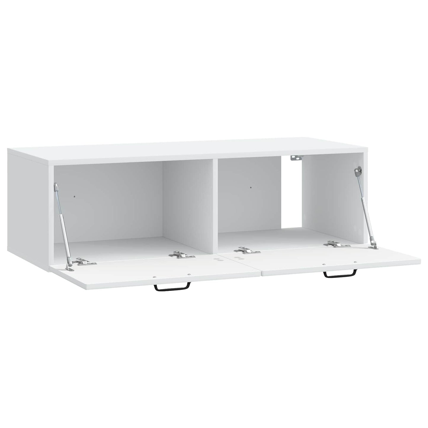 Nástěnná Tv Skříň Bílá 98 X 41 X 30 Cm Kompozitní Dřevo