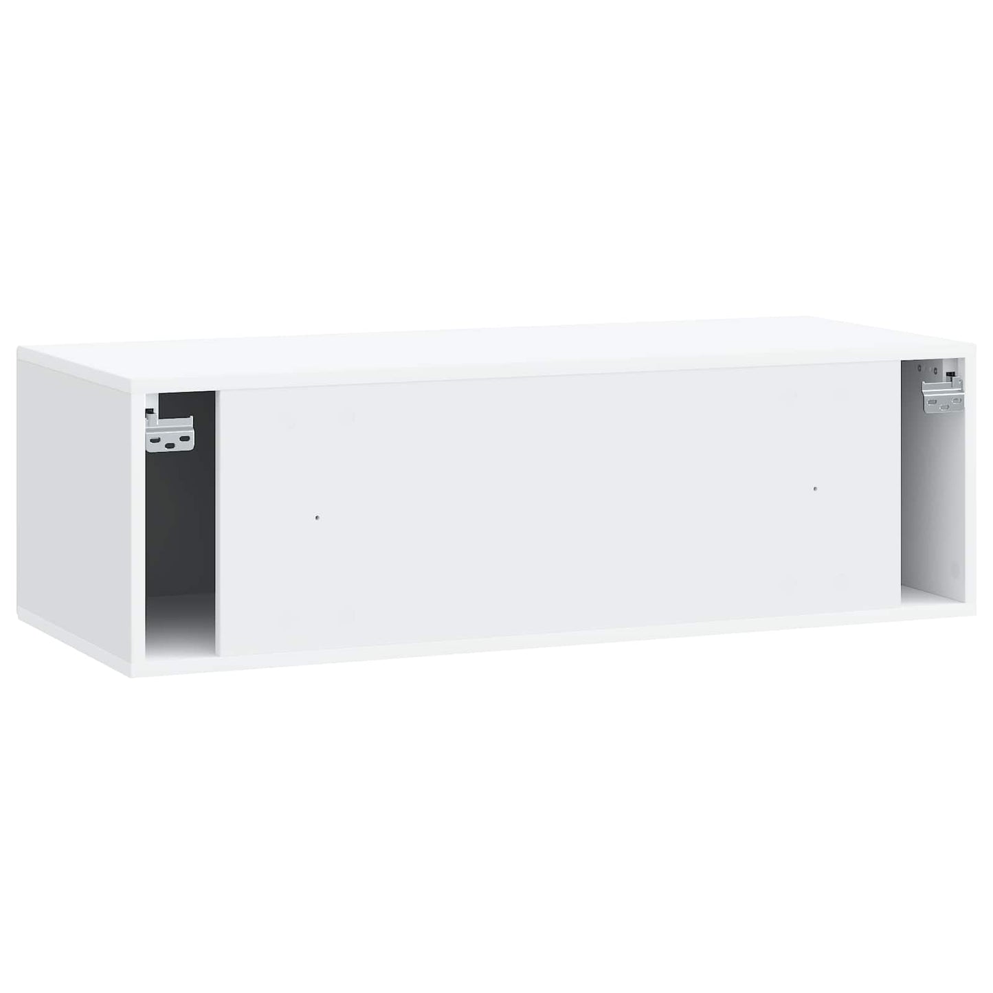 Nástěnná Tv Skříň Bílá 98 X 41 X 30 Cm Kompozitní Dřevo