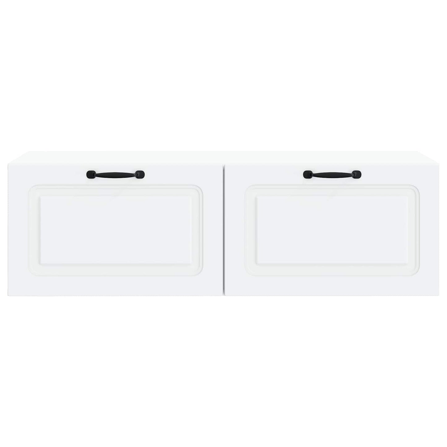 Nástěnná Tv Skříň Bílá 98 X 41 X 30 Cm Kompozitní Dřevo