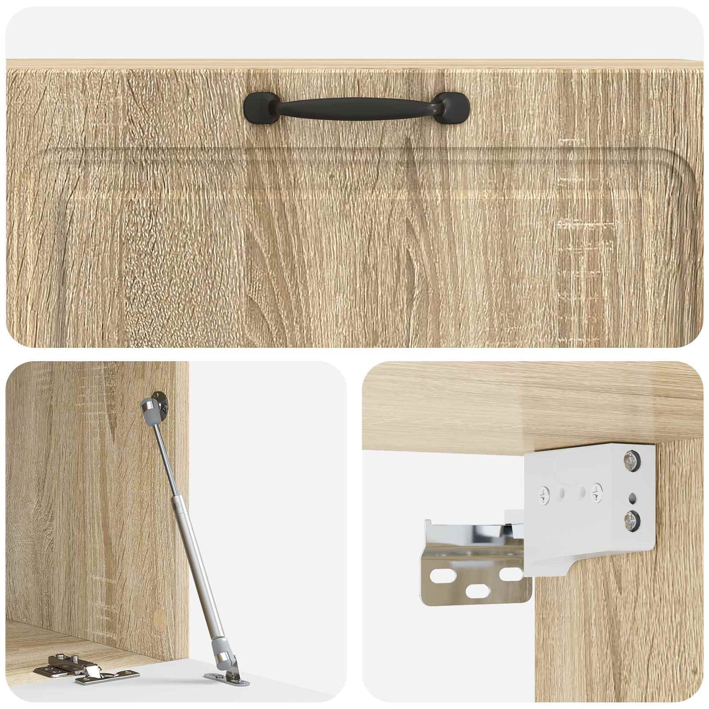 Nástěnná Tv Skříň Dub Sonoma 98 X 41 X 30 Cm Kompozitní Dřevo