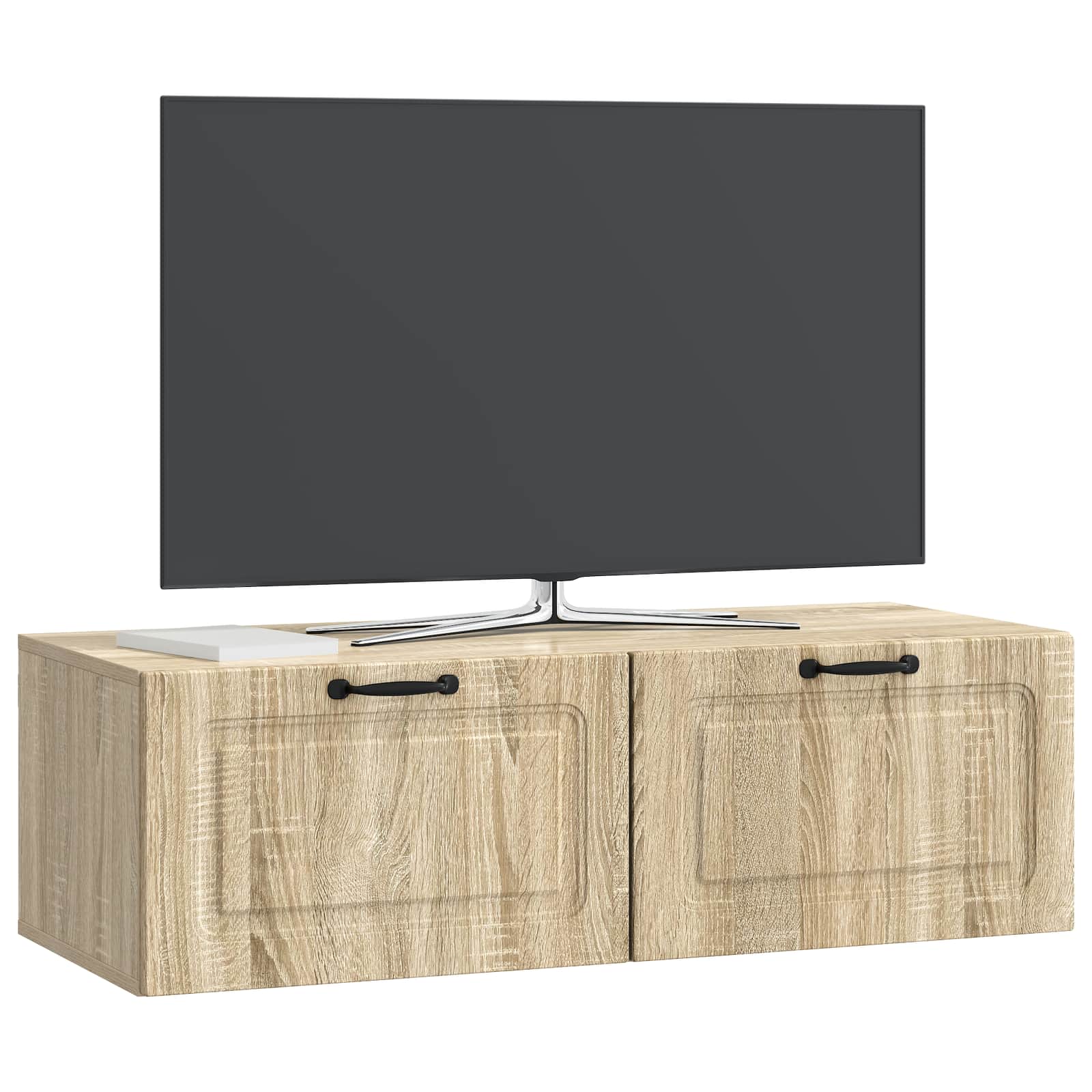 Nástěnná Tv Skříň Dub Sonoma 98 X 41 X 30 Cm Kompozitní Dřevo