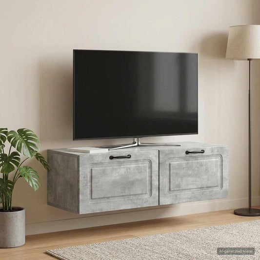 Nástěnná Tv Skříň Nástěnný Betonově Šedá 98 X 41 X 30 Cm