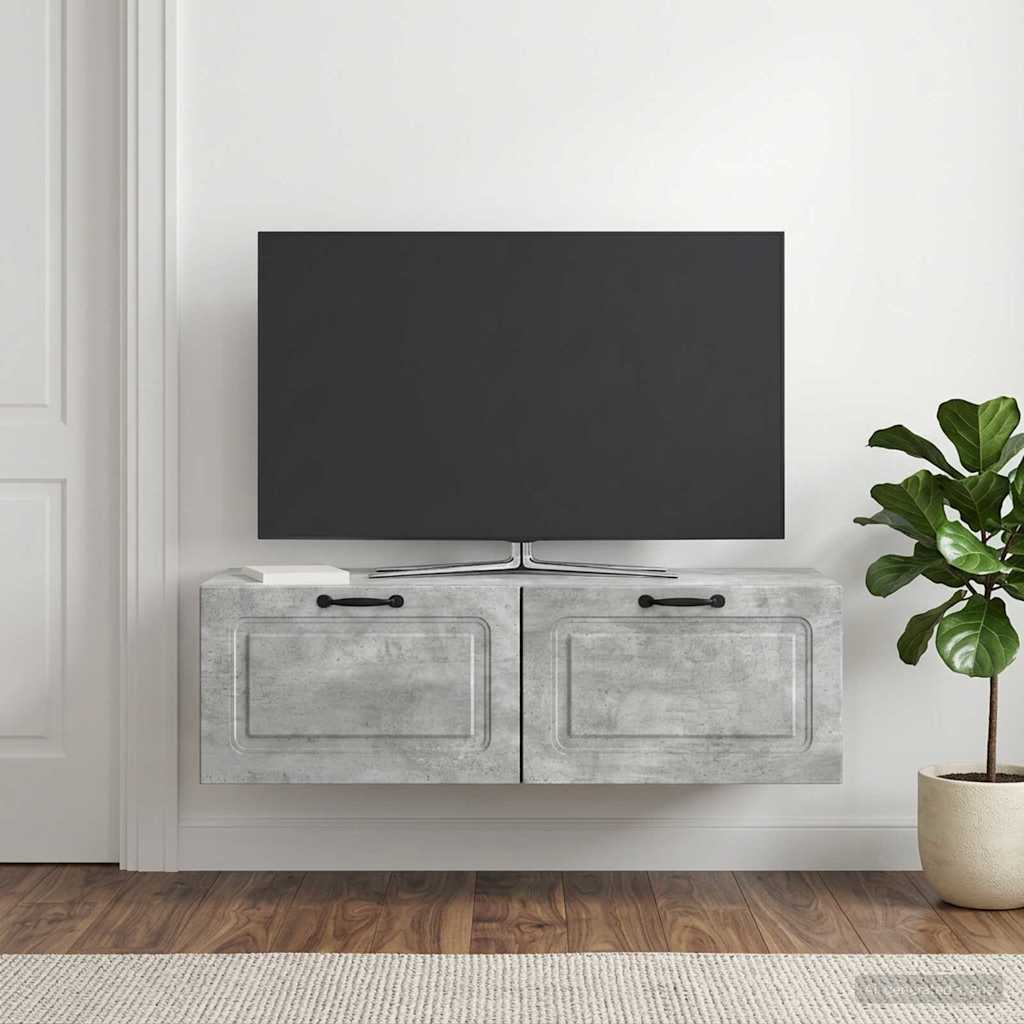 Nástěnná Tv Skříň Nástěnný Betonově Šedá 98 X 41 X 30 Cm