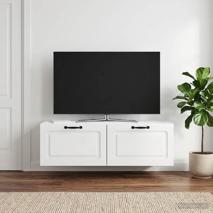 Nástěnná Tv Skříň Bílá S Vysokým Leskem 98 X 41 X 30 Cm
