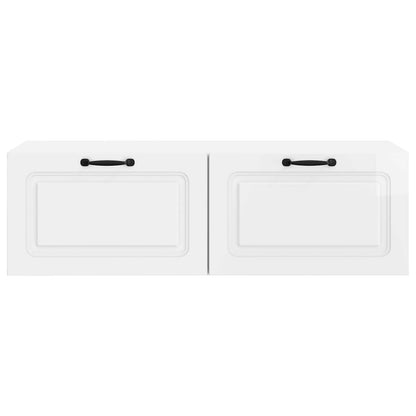 Nástěnná Tv Skříň Bílá S Vysokým Leskem 98 X 41 X 30 Cm