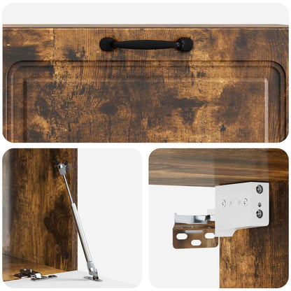 Nástěnná Tv Skříň Kouřový Dub 98 X 41 X 30 Cm Kompozitní Dřevo