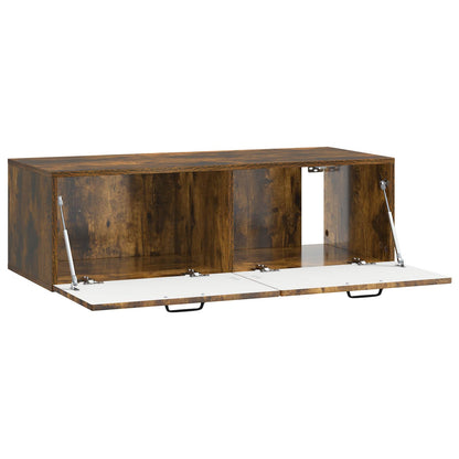 Nástěnná Tv Skříň Kouřový Dub 98 X 41 X 30 Cm Kompozitní Dřevo