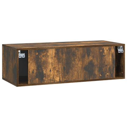 Nástěnná Tv Skříň Kouřový Dub 98 X 41 X 30 Cm Kompozitní Dřevo