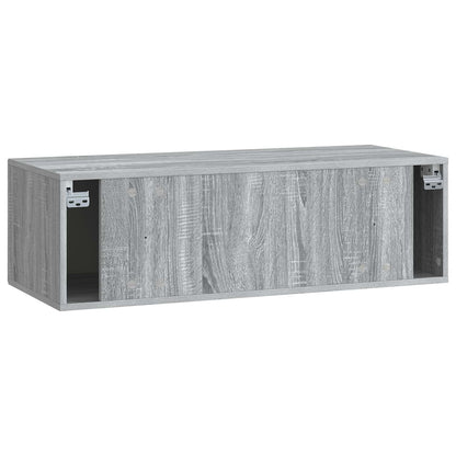Nástěnná Tv Skříň Šedá Sonoma 98 X 41 X 30 Cm Kompozitní Dřevo