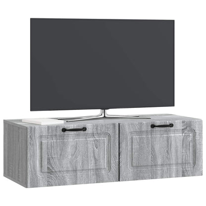 Nástěnná Tv Skříň Šedá Sonoma 98 X 41 X 30 Cm Kompozitní Dřevo