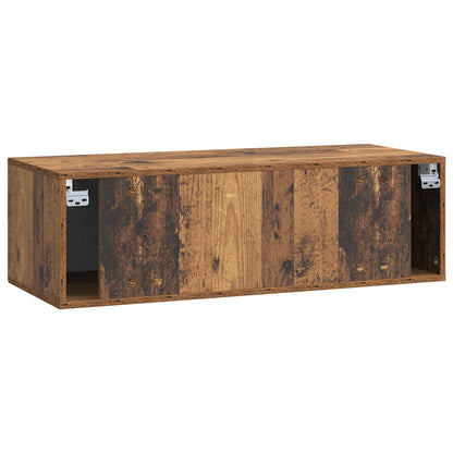 Nástěnná Tv Skříň Staré Dřevo 98 X 41 X 30 Cm Kompozitní Dřevo